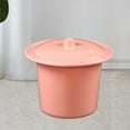thumbnail image 3 of Compact Spittoon with Lid Splashproof Urinal Pot for Outdoor Camping Car Elderly Pink, 3 of 8