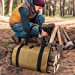 thumbnail image 5 of Bolsa de lona para troncos Chimenea Bolsa de almacenamiento de leña Soporte de troncos para exteriores de gran capacidad Soporte de troncos de madera encerada con asas Bolsa de transporte de madera r TUNC Sencillez, 5 of 5