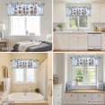 thumbnail image 5 of Nautical Gnome Summer Ocean Valances for Windows,Kitchen Valance Rod Pocket Short Curtain, Retro Compass Shell Conch Valance Curtain Window Valances for Bedroom Bathroom Living Room 42x12in, 5 of 9