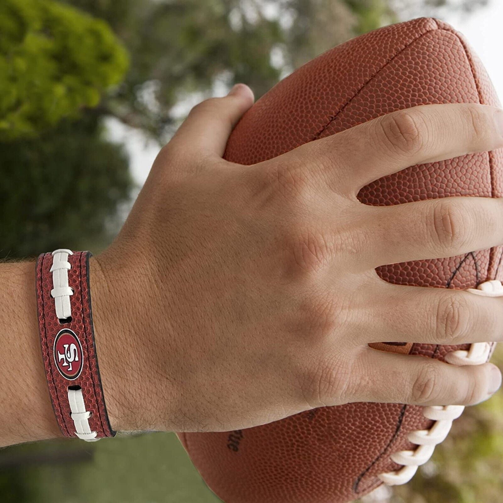 Pets First NFL San Francisco 49ers Human Pebble Grain Bracelet
