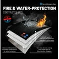 thumbnail image 4 of Fireproof Water-Resistant Bag, Protects Important Documents, 15 x 11 inch, Black - Emergency Documents, 4 of 6