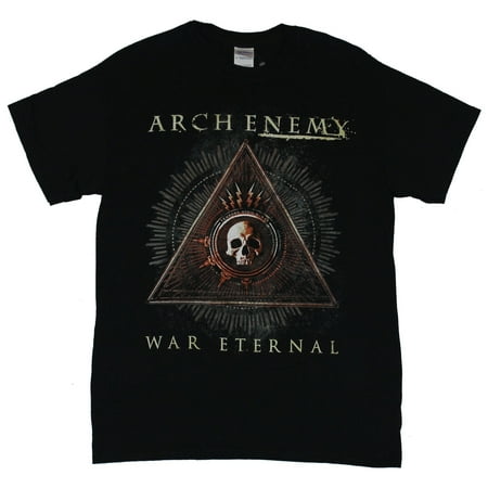 Mens Triangle - Arch Enemy Mens T-Shirt - War Eternal Triangle Beaming Skull Image (Medium)