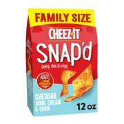 Cheez-It Snap'd Cheddar Sour Cream Onion Cheese Cracker Chips, 12 oz