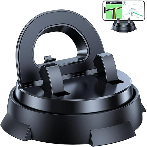 2025 New Stable Anti Slip Car Phone Holder, 360° Rotatable   30° Up & Down Adjustment, Car Phone Mount for Automobile Dashboard, Center Console