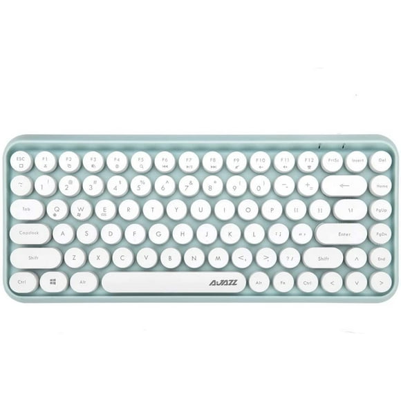 Wireless Bluetooth Keyboard Mini Portable 84-Key Keyboard Compatible with Android, Windows, PC, Tablet-Dark, Perfer