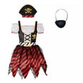 thumbnail image 4 of Utlike 3 Pack Girls Dress Up Clothes Pirate Dress Pirate Dress Elegant Girl Sundress, 4 of 9