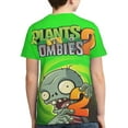 thumbnail image 2 of Plants Vs Zombies T Shirts 3D Printed Short Sleeve Tee Shirt for Boys Girls, 2 of 8