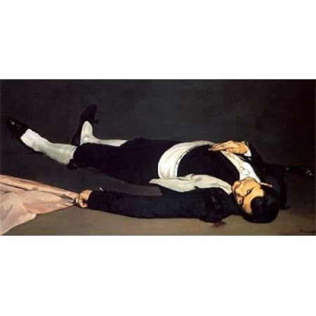 The Dead Toreador Poster Print by Edouard Manet - 10 x 20 - Small