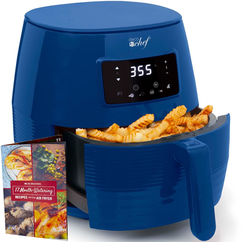 Blue Deco Chef Digital 5.8QT Electric Air Fryer