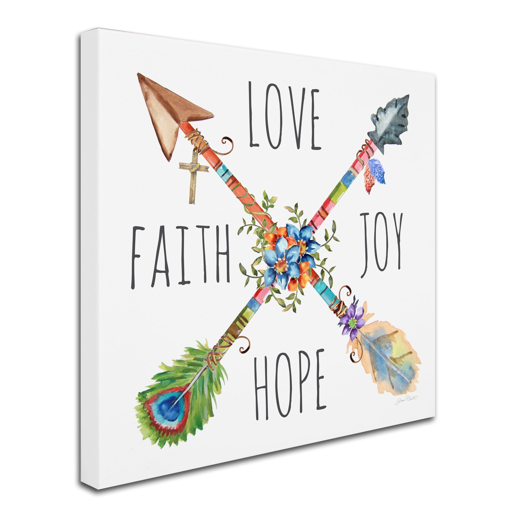 Trademark Fine Art 'Spiritual Arrows 1' Canvas Art by Jean Plout
