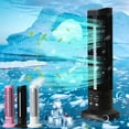 thumbnail image 6 of Fwttom Tower Fan - Quiet Desk Fan Bladeless Standing Fan, 2 Speed Adjustable, Mini Portable Personal Fan, Standing Fans That Blow Cold Air, Fan for Bedroom Office Kitchen, 11.8", 6 of 8