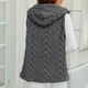 thumbnail image 5 of Chaquetas y abrigos casuales sin mangas con capucha para mujer, blusa lisa sin mangas con capucha, abrigo, chaqueta, tops de poliéster para mujer, 5 of 8