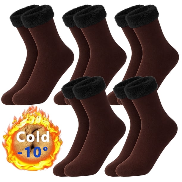 Amzcrzy Funda Nórdica, Sábana, Funda De Almohada De Satén, 7 Pares De Calcetines Gruesos Y Con Forro Polar Hasta Media Pantorrilla, Diseñados Para Hombres Y Mujeres Que Valoran La Durabilidad Y Un To