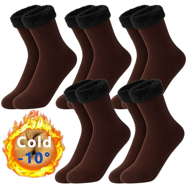Amzcrzy Funda Nórdica, Sábana, Funda De Almohada De Satén, 7 Pares De Calcetines Gruesos Y Con Forro Polar Hasta Media Pantorrilla, Diseñados Para Hombres Y Mujeres Que Valoran La Durabilidad Y Un To