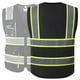 thumbnail image 2 of Chaleco de seguridad JKSafety Hi Vis reflectante para hombre y mujer negro 3XL, 2 of 5