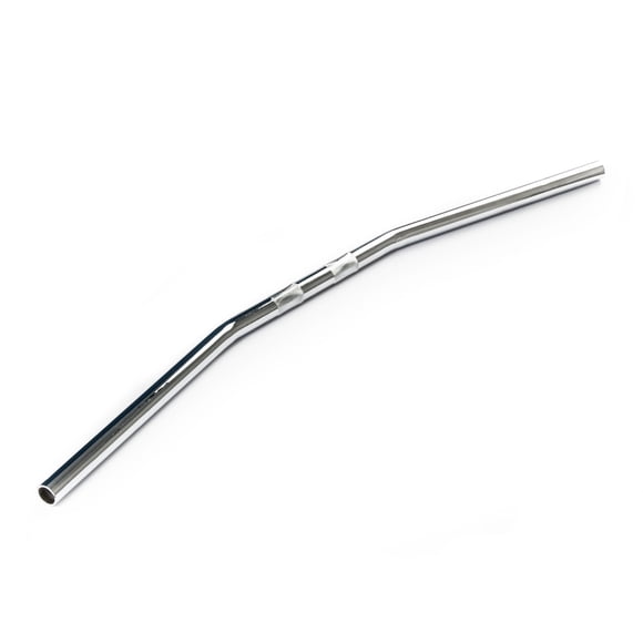 Krator Motorcycle Handlebar 7/8" Chrome Zero Drag Bar Style Bobber Cruiser Cafe Racer Compatible with Triumph Speed Street Triple Tripple Sprint