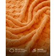 thumbnail image 2 of Utopia Bedding Plush Checkered Fleece Blanket Burnt Orange Queen 90x90 Inch Travel Friendly, Soft Cozy Throw Blanket for Couch, Sofa, Bed - Home Decor Gift for Kids, Women and Men, 2 of 5