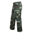 thumbnail image 2 of Rothco Vintage 6-Pocket Flat Front Cargo Pants, Black, 2 of 4