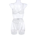 thumbnail image 5 of Fashion Steel Ring Lace Underwear Pajamas Sleepwear Garter, XXXL, White, 5 of 8