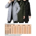 thumbnail image 4 of Gomelly Mens Coat Long Sleeve Outwear Casual Winter Warm Jacket Men's Business Overcoats Puffer Black L, 4 of 4