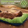 thumbnail image 2 of NOCOEX Sleeping Pad for Camping: Inflatable Camping Mattress Leak-Proof with Build-in Foot Pump & 5.9'' Pillow - Ultralight Sleeping Mat for Backpacking Tent Hiking Traveling, 2 of 6