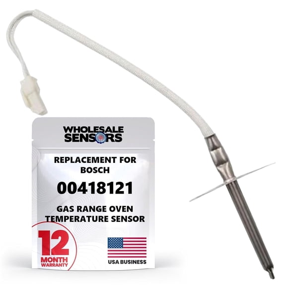 Bosch 00418121 Gas Range Oven Replacement Temperature Sensor 12 Month Warranty