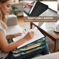 thumbnail image 5 of Haosy Accordion File Organizer Zipper Binder 500 Sheet 6-Tab Expanding File Folder Multi-Pocket 1.2 Inch 3 Ring Bluebirds and Forests, 5 of 7