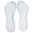 thumbnail image 7 of Rygai 1 Pair Silicone Insoles Transparent Soft Sole Non-slip Shock Absorption Wear-resistant Arch Support Universal Flip-Flop Slipper Sandal Shoes Pads Foot Care,Clear, 7 of 7