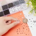 thumbnail image 3 of 3230pcs Seed Beads 3mm Black White Bracelet Beads Waist Bead Letter Acrylic Beads Alphabet Beads 8/0 Small Bead Mini Beads, 3 of 6