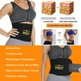 thumbnail image 5 of QRIC Waist Trimmer Belt, Sweat Wrap, Tummy Toner, Low Back and Lumbar Support with Sauna Suit Effect, Abdominal Trainer, 5 of 7