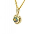 thumbnail image 2 of RAINBOW MOUNTAIN 14KT GOLD &amp; DIAMOND NATURAL SOLID AUSTRALIAN OPAL NECKLACE, 2 of 5
