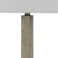 thumbnail image 3 of Benjara BM233404 28.5 in. Wooden Base Table Lamp with Rectangular Fabric Shade, Brown, 3 of 5
