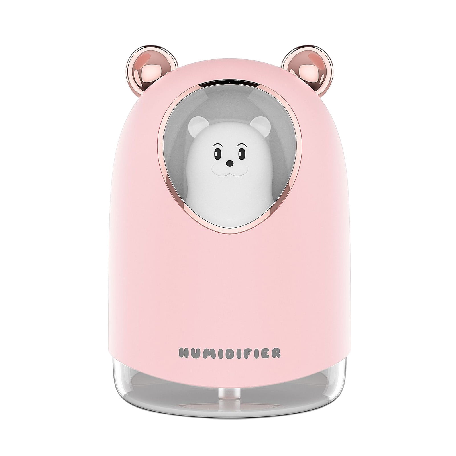 Uandlove Air Humidifier Cute Pet Humidifier Mini Household Small Hydrating Aaromatherapy Car Bear Usb Humidifier Pink