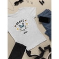 thumbnail image 3 of Wild Butterflies And Daisies T-Shirt Women -Image by Shutterstock, Female XX-Large, 3 of 4