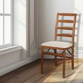 thumbnail image 4 of MECO Stakmore Shaker Ladderback Upholstered Seat Folding Chairs, Cherry (2 Pack), 4 of 9