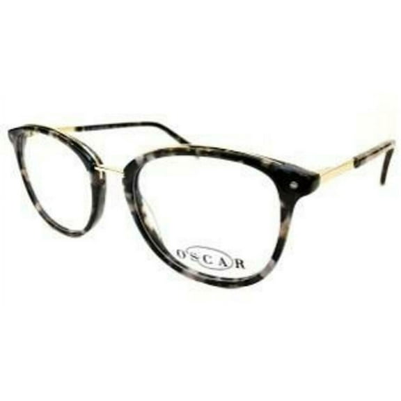 NEW OSCAR OSL722 031 Black Tortoise Eyeglasses 50/20/135 with Case