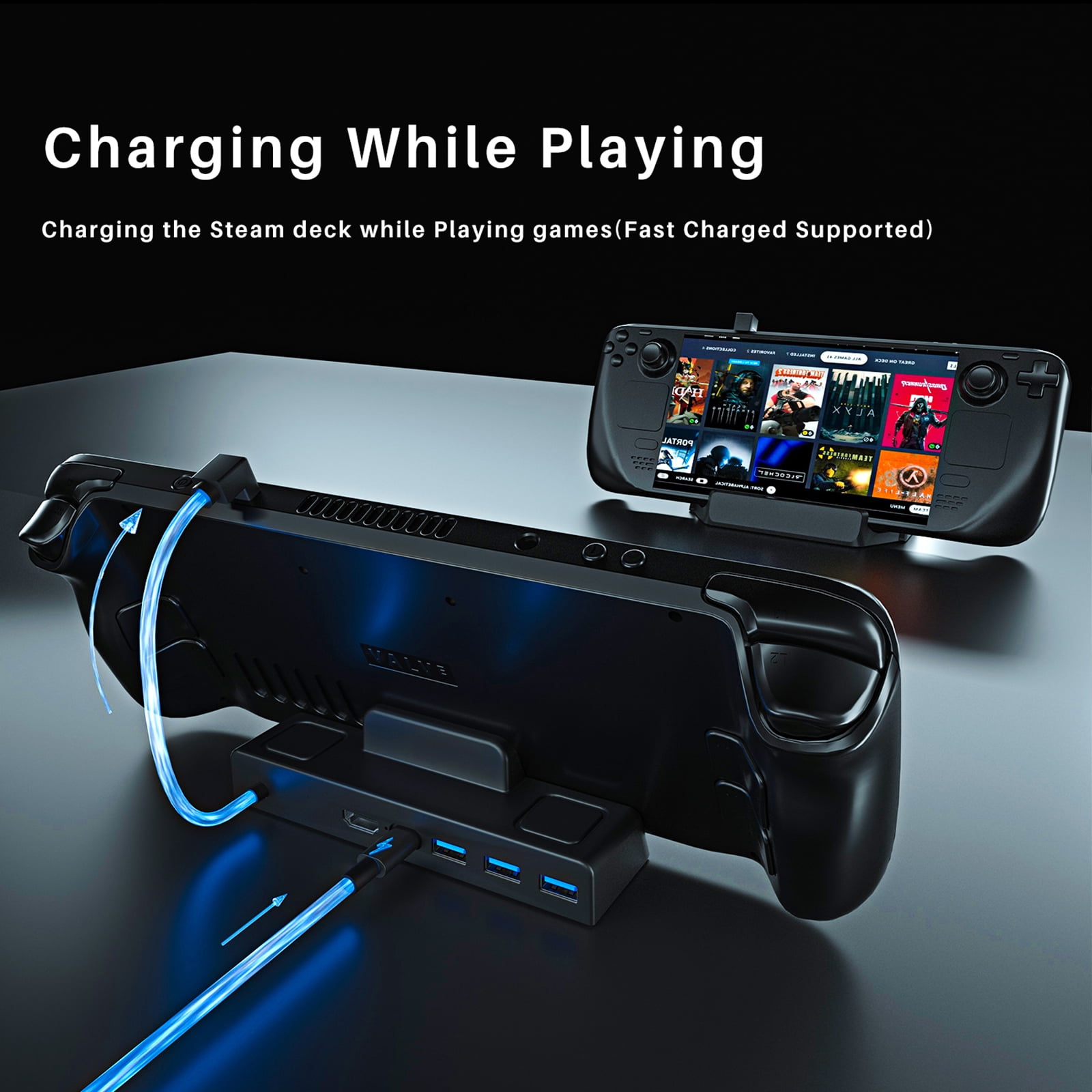 Steam Deck 512GB OLED Valve 純正ドッキングステーション付き SSD 