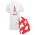 thumbnail image 1 of CafePress - Keep Calm Move To Canada - Men's Light Pajamas, 1 of 1