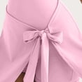 thumbnail image 3 of ClodeEU Women's 2 in 1 Yoga Tennis Dress with Built in Shorts ,Slim Fit Athletic Dress with Tie Pink,Womens Plus L, 3 of 8