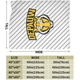 thumbnail image 3 of DePauw University Logo Fleece Blanket, Very Soft Microfiber Flannel Blanket for Couch Warm and Cozy for All Seasons, 3 of 6