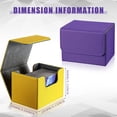 thumbnail image 3 of Cajas de cartas Weewooday de piel, tamaño grande, para más de 100 cartas, 3 of 6