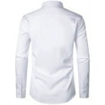 thumbnail image 3 of JKLPOLQ Shirts For Men Mens Fashion Casual Solid Color Pocket Long Sleeve Shirt Top, 3 of 6