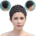 thumbnail image 1 of Vintage Floral Swim Cap Women Stylish Swimming Cap Shower Cap Nylon Spandex Flower Bathing Cap-n, 1 of 4