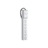 Belkin BE106000-06-CM 720 J 6 AC Outlets 6 ft. Cord Home/Office Surge Protector - White