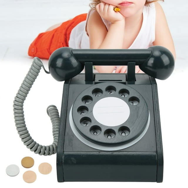 Téléphone à Cadran Rotatif Rose à l'Ancienne Jouet de Simulation Téléphone Rétro Téléphone Rotatif pour Enfants Téléphone de Simulation pour Enfants Téléphone à Cadran Rotatif Rose à l'Ancienne Design Rétro