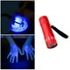 thumbnail image 5 of 395nm Ultravioleta 9 LED Linterna Antorcha de luz de detección portátil (Rojo) Sywqhk Para Estrenar, 5 of 9