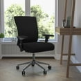 thumbnail image 2 of Flash Furniture HERCULES Series 24/7 Intensive Use 300 lb. Rated Black Fabric Multifunction Ergonomic Office Chair with Seat Slider, 2 of 12