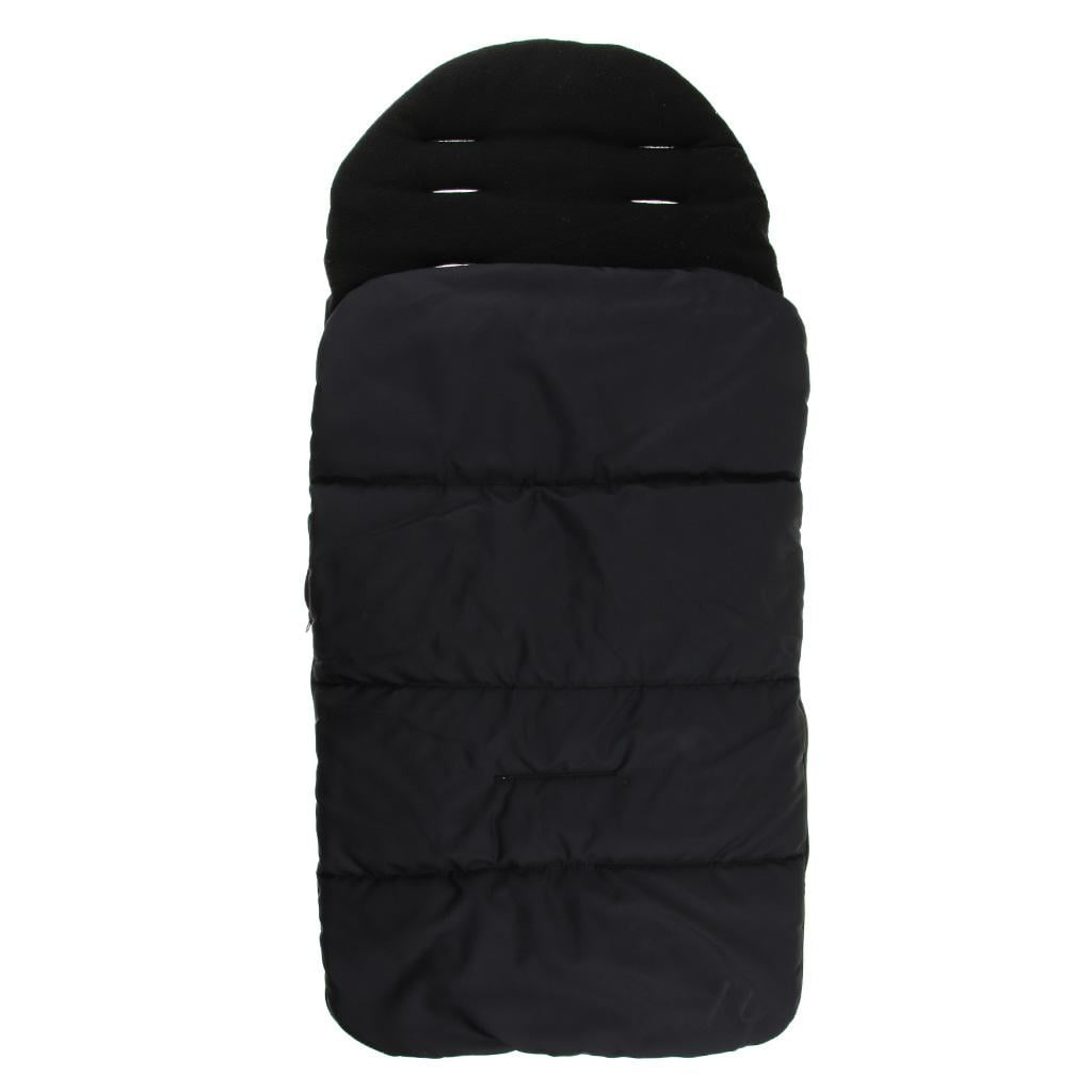 LeeQinersw Universal 3 in 1 Stroller Sleeping Bag, Winter Footmuff Cover Bunting for Baby Newborns - Black