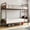 Bronze, variant on Danolapsi Bunk Bed Twin Over Twin,Metal Bunk Bed,Industrial Twin Over Twin Bunk Bed,Metal Bunkbeds With High Guardrail And Ladder,Easy Assembly,No Box Spring Needed For School Bedroom Dorm