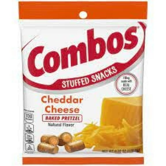 Combos Cheddar Cheese Pretzel, 6.3 Oz, 2 Pack, With BJYF Seal